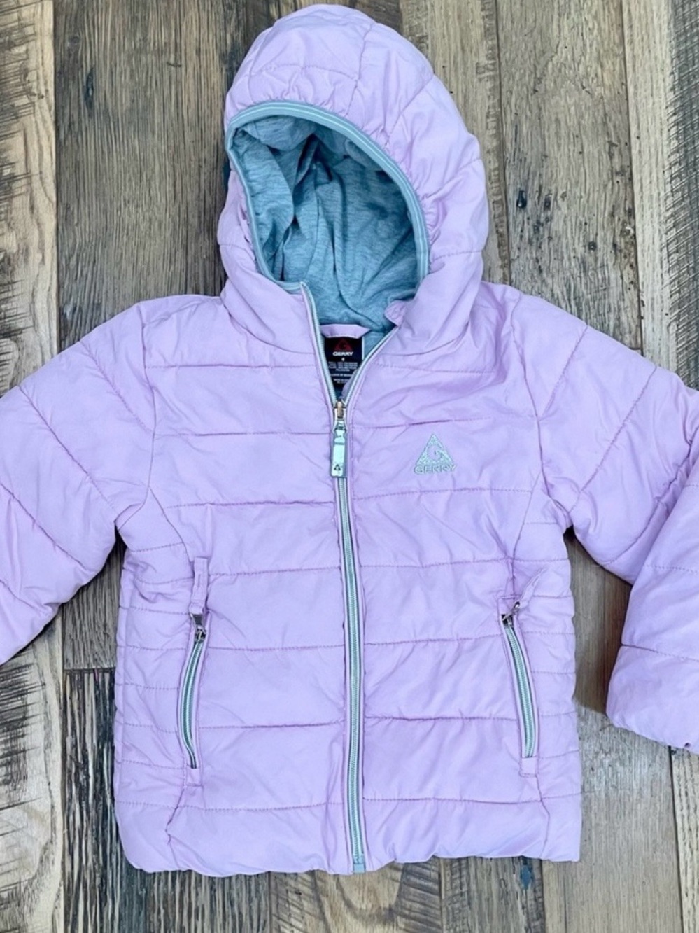 Gerry Weber Girls Light Lavender Quilted Hooded Puffer Jacket